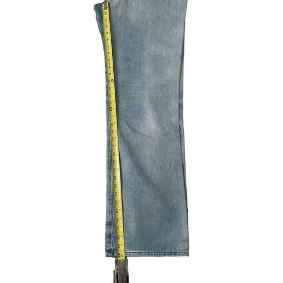 FRAME Revolve Le Jane High Rise Straight Leg Distressed Jeans 32 Winslow - Picture 7 of 12